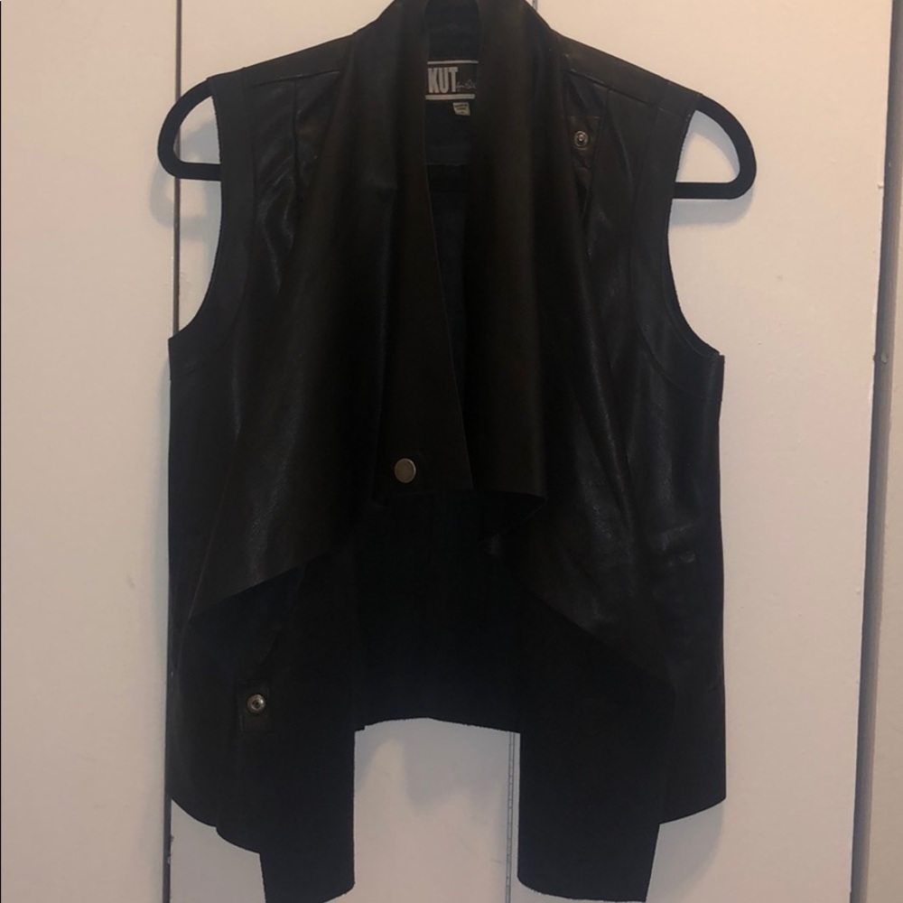 Kut Denim faux leather vest